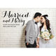 Black Married and Merry Holiday Photo Cards Image 3 of 5